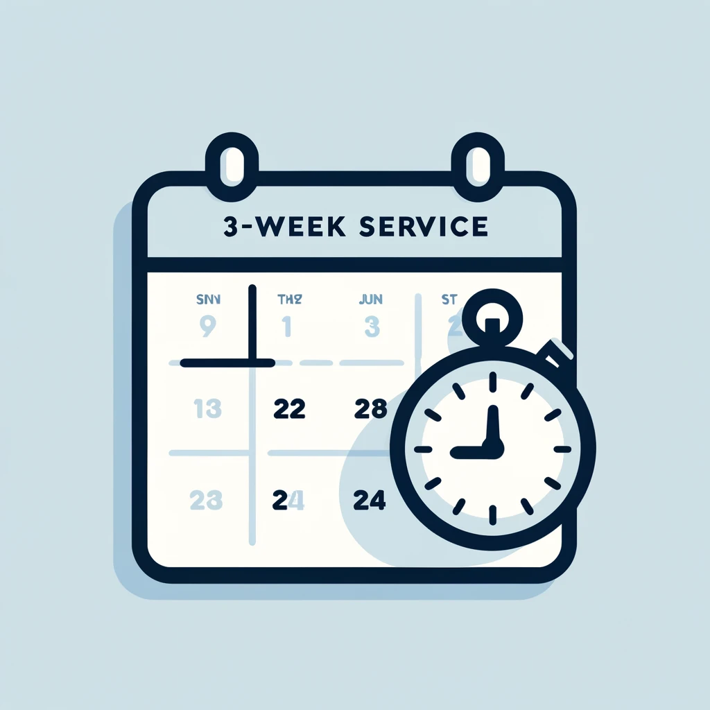 3-Week Service